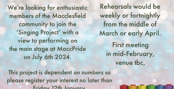 Macclesfield Pride Singing Project